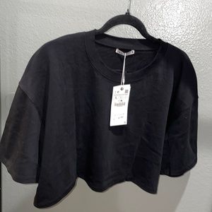 Zara cropped T-shirt
